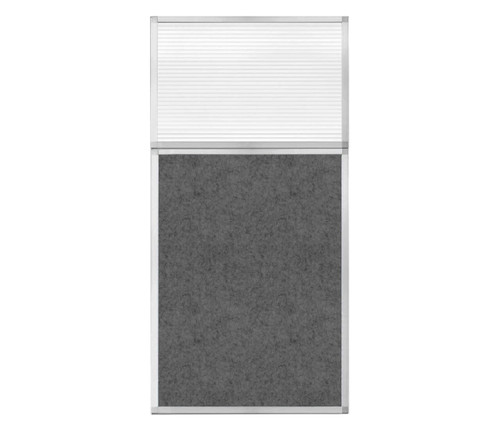 Hush Panel 6'h x 3'w Acoustic Control Dark Gray with Fluted Poly (Non-Electric)