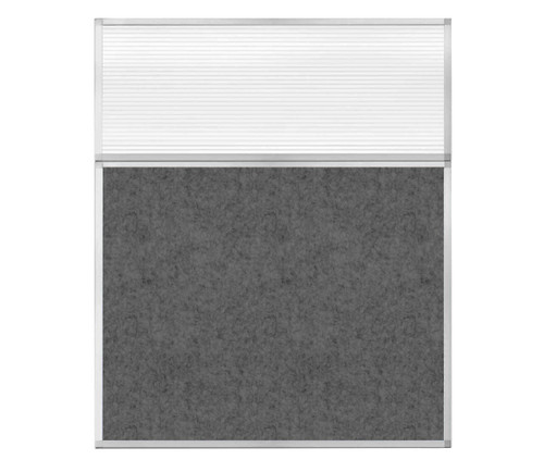 Hush Panel 6'h x 5'w Acoustic Control Dark Gray with Fluted Poly (Non-Electric)