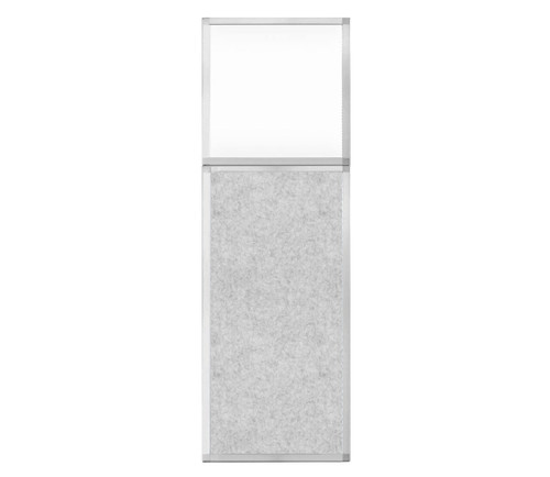 Hush Panel 6'h x 2'w Acoustic Control Marble Gray with Clear Poly (Non-Electric)