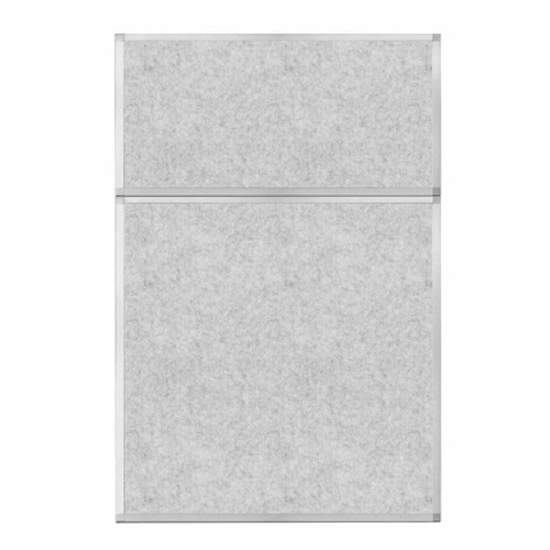 Hush Panel 6'h x 4'w Acoustic Control Marble Gray TWO PIECE (Non-Electric)