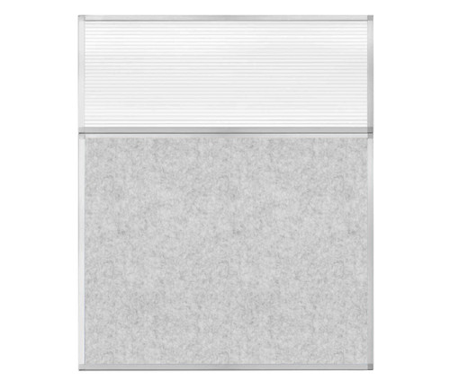 Hush Panel 6'h x 5'w Acoustic Control Marble Gray with Fluted Poly (Non-Electric)