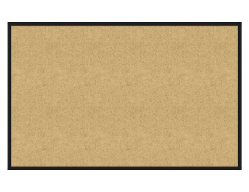 Hush Panel 4'h x 6'w Acoustic Control Beige ONE PIECE (Non-Electric) with Matte Black Frame