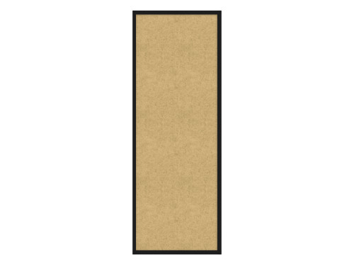 Hush Panel 6'h x 2'w Acoustic Control Beige (Non-Electric) with Matte Black Frame
