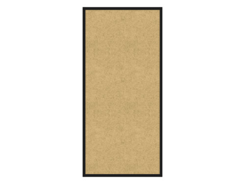 Hush Panel 6'h x 3'w Acoustic Control Beige (Non-Electric) with Matte Black Frame