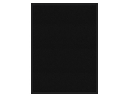 Hush Panel 4'h x 3'w Acoustic Control Black (Non-Electric) with Matte Black Frame
