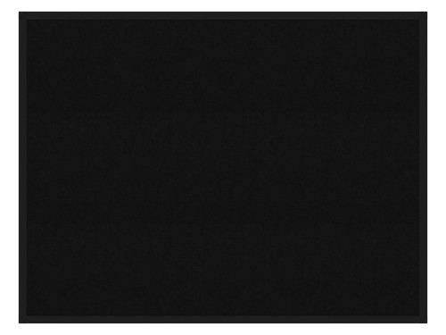 Hush Panel 4'h x 5'w Acoustic Control Black (Non-Electric) with Matte Black Frame