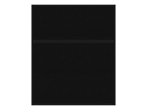 Hush Panel 6'h x 5'w Acoustic Control Black (Non-Electric) with Matte Black Frame