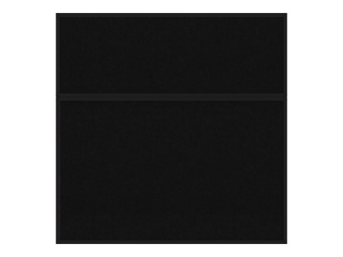 Hush Panel 6'h x 6'w Acoustic Control Black (Non-Electric) with Matte Black Frame
