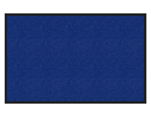 Hush Panel 4'h x 6'w Acoustic Control Blue ONE PIECE (Non-Electric) with Matte Black Frame