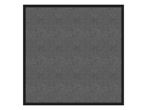 Hush Panel 4'h x 4'w Acoustic Control Dark Gray (Non-Electric) with Matte Black Frame