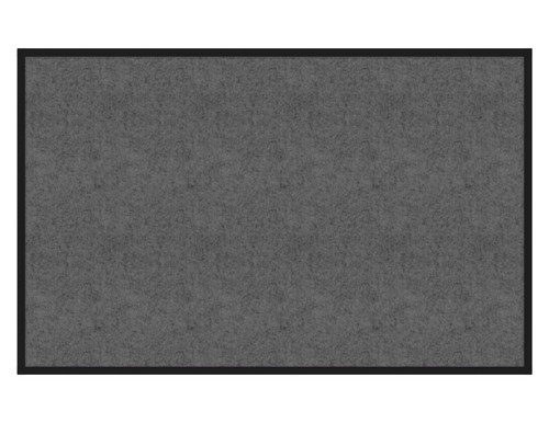 Hush Panel 4'h x 6'w Acoustic Control Dark Gray ONE PIECE (Non-Electric) with Matte Black Frame
