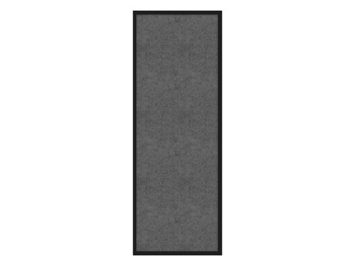 Hush Panel 6'h x 2'w Acoustic Control Dark Gray (Non-Electric) with Matte Black Frame