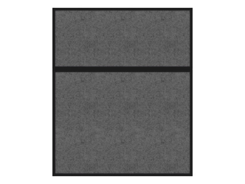 Hush Panel 6'h x 5'w Acoustic Control Dark Gray (Non-Electric) with Matte Black Frame
