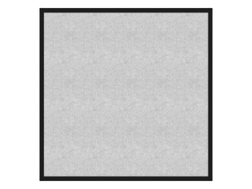 Hush Panel 4'h x 4'w Acoustic Control Marble Gray (Non-Electric) with Matte Black Frame