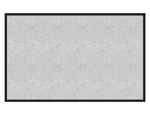 Hush Panel 4'h x 6'w Acoustic Control Marble Gray ONE PIECE (Non-Electric) with Matte Black Frame