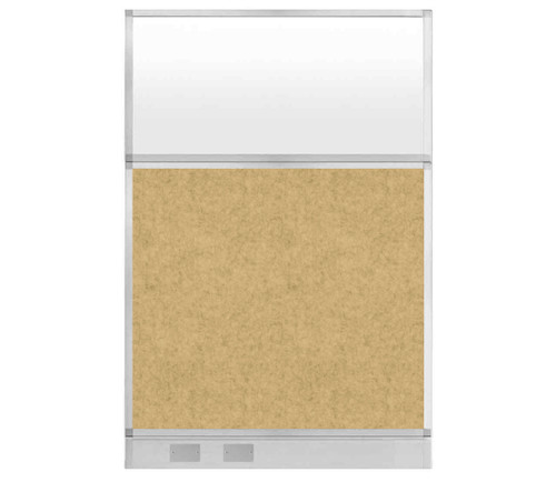 Hush Panel Electrical 6'h x 4'w Acoustic Control Beige with Frosted Poly