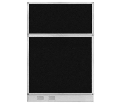 Hush Panel Electrical 6'h x 4'w Acoustic Control Black TWO PIECE