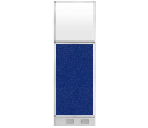 Hush Panel Electrical 6'h x 2'w Acoustic Control Blue with Frosted Poly