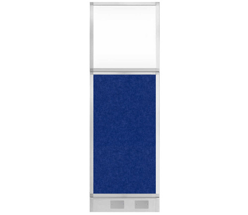 Hush Panel Electrical 6'h x 2'w Acoustic Control Blue with Clear Poly
