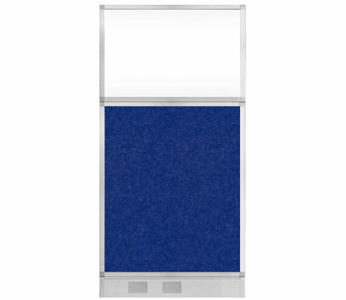 Hush Panel Electrical 6'h x 3'w Acoustic Control Blue with Clear Poly