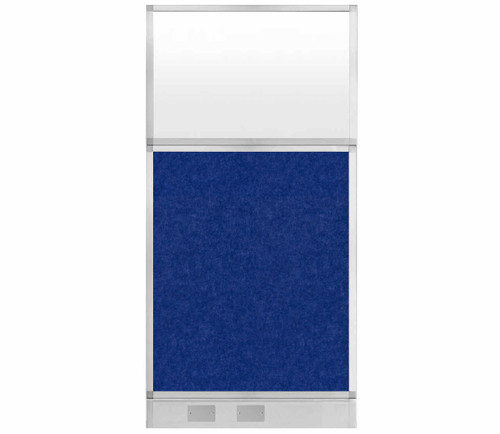 Hush Panel Electrical 6'h x 3'w Acoustic Control Blue with Frosted Poly