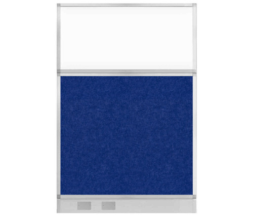 Hush Panel Electrical 6'h x 4'w Acoustic Control Blue with Clear Poly