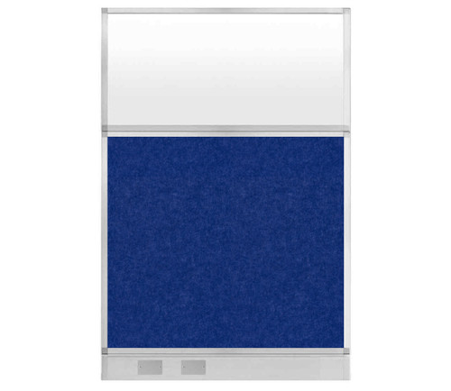 Hush Panel Electrical 6'h x 4'w Acoustic Control Blue with Frosted Poly