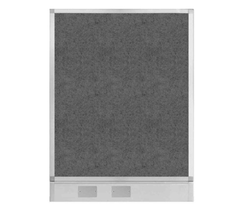 Hush Panel Electrical 4'h x 3'w Acoustic Control Dark Gray