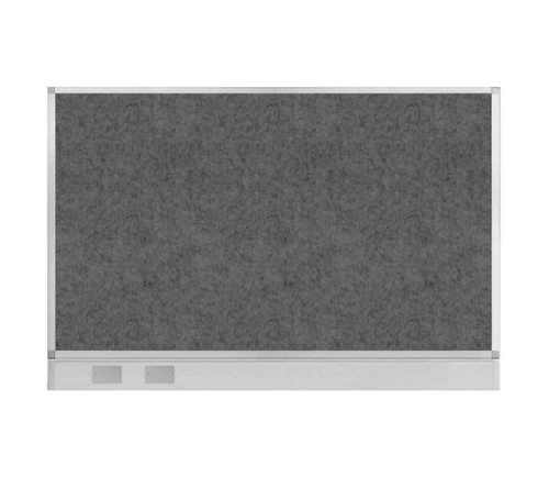 Hush Panel Electrical 4'h x 6'w Acoustic Control Dark Gray ONE PIECE