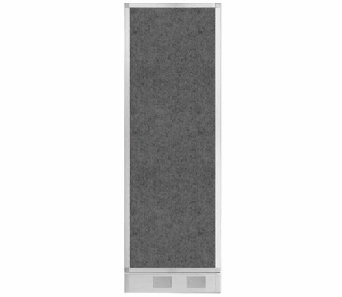 Hush Panel Electrical 6'h x 2'w Acoustic Control Dark Gray