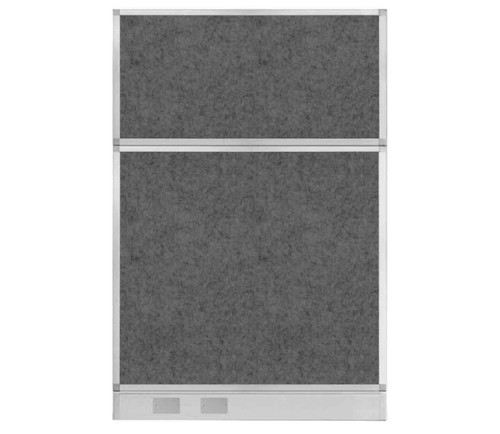 Hush Panel Electrical 6'h x 4'w Acoustic Control Dark Gray TWO PIECE