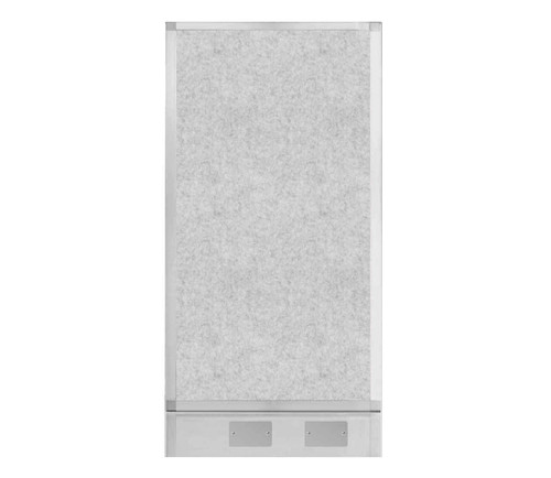 Hush Panel Electrical 4'h x 2'w Acoustic Control Marble Gray