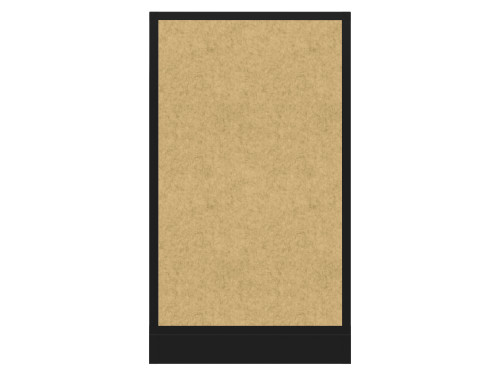 Hush Panel Electrical 4'h x 2'w Acoustic Control Beige with Matte Black Frame