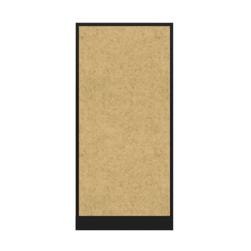 Hush Panel Electrical 6'h x 3'w Acoustic Control Beige with Matte Black Frame