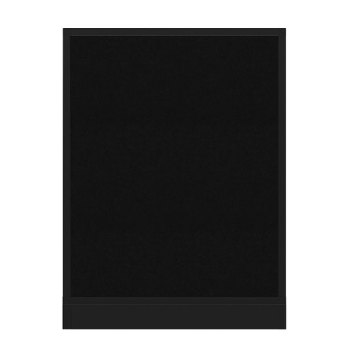 Hush Panel Electrical 4'h x 3'w Acoustic Control Black with Matte Black Frame
