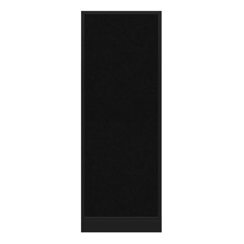 Hush Panel Electrical 6'h x 2'w Acoustic Control Black with Matte Black Frame