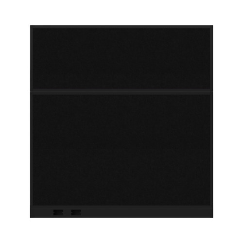 Hush Panel Electrical 6'h x 6'w Acoustic Control Black with Matte Black Frame