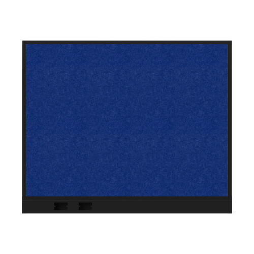 Hush Panel Electrical 4'h x 5'w Acoustic Control Blue with Matte Black Frame