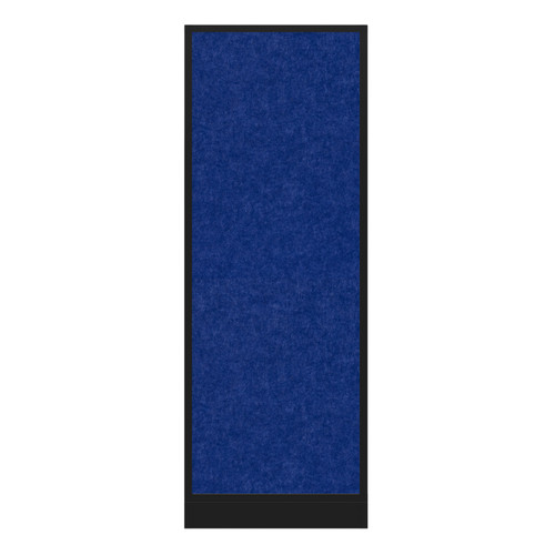 Hush Panel Electrical 6'h x 2'w Acoustic Control Blue with Matte Black Frame