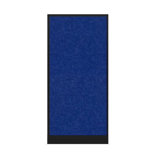 Hush Panel Electrical 6'h x 3'w Acoustic Control Blue with Matte Black Frame