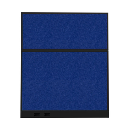 Hush Panel Electrical 6'h x 5'w Acoustic Control Blue with Matte Black Frame
