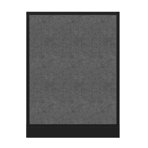 Hush Panel Electrical 4'h x 3'w Acoustic Control Dark Gray with Matte Black Frame