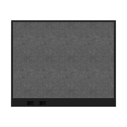 Hush Panel Electrical 4'h x 5'w Acoustic Control Dark Gray with Matte Black Frame