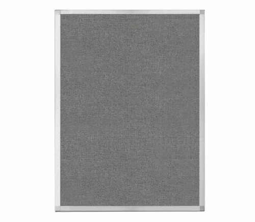 Portable and Acoustic Partition Hush Panel Configurable Cubicle Partition 3' x 4' Cloud Gray Woven Fabric