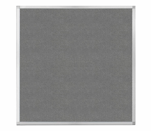 Portable and Acoustic Partition Hush Panel Configurable Cubicle Partition 4' x 4' Cloud Gray Woven Fabric