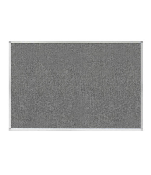 Portable and Acoustic Partition Hush Panel Configurable Cubicle Partition 6' x 4' Cloud Gray Woven Fabric