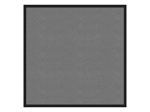 Portable and Acoustic Partition Hush Panel Configurable Cubicle Partition 4' x 4' Cloud Gray Woven Fabric Black Trim