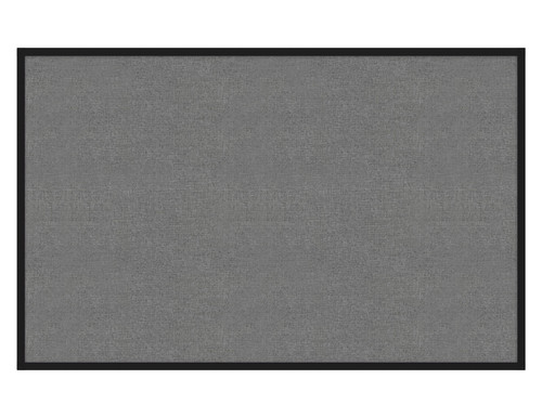 Portable and Acoustic Partition Hush Panel Configurable Cubicle Partition 6' x 4' Cloud Gray Woven Fabric Black Trim