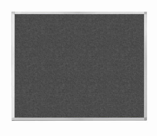 Portable and Acoustic Partition Hush Panel Configurable Cubicle Partition 5' x 4' Charcoal Gray Woven Fabric