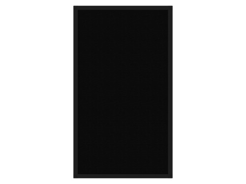 Portable and Acoustic Partition Hush Panel Configurable Cubicle Partition 2' x 4' Black Woven Fabric Black Trim